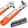 OSDUE Mini Ratchet WrenchRight Angle Phillips Magnetic Screwdriver for Tight Spaces with 14 Drive High Torque Offset Reversible Mini Ratchet Offset Screwdriver for Tight Areas Mini Ratchet Set