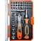 TOOLMAK Ratcheting Screwdriver Set Screwdriver 42 in 1 Ratchet Wrench Set With Rotatable Ratchet Handles Storage Case Household Repair Tool Kits for Bike