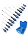ROTATION Magnetic Screwdriver Set 12 PCS with Black tips 6 Phillips and 6 Flat Head Screwdrivers with GoThru Steel Blades High Torque for Fastening and Loosening Black TipMatt Blade