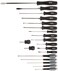 Williams JHW100P19MD 19 Piece Endurogrip and Supertorque Premium Mixed Screwdriver Set