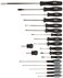 Williams JHW100P19MD 19 Piece Endurogrip and Supertorque Premium Mixed Screwdriver Set