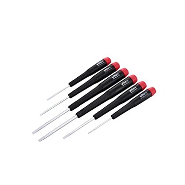 Wiha 26090 Precision Slotted Screwdriver with Precision Handle 6 Piece Set multi one size