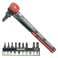 ENGINEER DR06 Offset Ratcheted Screwdriver with 10 bits assorted in a bullet holder Made in Japan