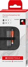 PB Swiss Tools Phillips Slotted Mini Screwdriver Set PB 510CBB 100 Swiss Made 4Piece Set with Duplex Interchangeable Blades in Leather Rollup Case
