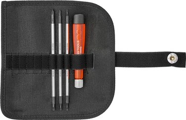PB Swiss Tools Phillips Slotted Mini Screwdriver Set PB 510CBB 100 Swiss Made 4Piece Set with Duplex Interchangeable Blades in Leather Rollup Case