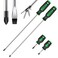 GURADESIGN 4Piece 12 Long Screwdriver Set Slotted and Phillips Long Short Magnetic Screwdriver Set