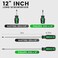 GURADESIGN 4Piece 12 Long Screwdriver Set Slotted and Phillips Long Short Magnetic Screwdriver Set