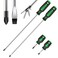 GURADESIGN 4Piece 12 Long Screwdriver Set Slotted and Phillips Long Short Magnetic Screwdriver Set