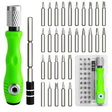 Zoikuloi 32 in 1 Small Precision Screwdriver Set Magnetic Mini Screwdriver Set Professional Tiny Repair Tool Kit for Glasses Watches Laptop Electronics Toys Jewelry Computers