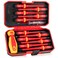 Devvicoo 13PCS 1000V Insulated Screwdriver Set S2 Steel Magnetic Tips PP TPR Grip GPSR for Electrician Tools Industrial Use