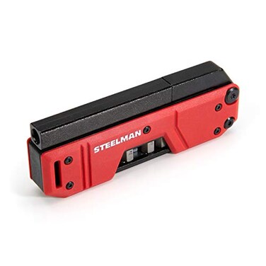 Steelman 10In1 MultiTip Folding Magnetic Pocket Screwdriver with Carrying Clip and Bottle Opener Includes 316 and 14 Slotted PH1 PH2 T15 T20 S1 and S2 Bits