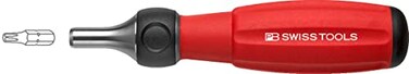 PB Swiss Tools Ratchet Screwdriver PB 8510R30 100 Swiss Made Screwdriver Bit Holder Magnetic for C6 14 Bits Blade Length 30 mm