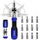 SHARDEN Ratchet Screwdriver 13in1 Multi Screwdriver Tool All in One Ratcheting Screwdriver Set with Phillips Flat Head Torx Hex Square 180 Degree Pivoting Adjustable Angle Screw Driversets Set