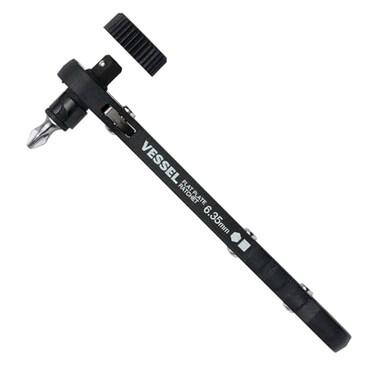 VESSEL Plate Ratchet Driver 2 Bits TD71 Black
