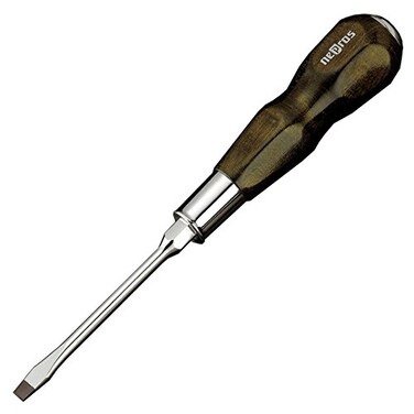 KTC Nepros Wooden Grip Screwdriver Flat