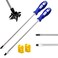 smseace 2Pack 12Inch Slotted Phillips Screwdriver Set Long Flat Blade CrossHead Design Magnetic Extended Screwdriver With Rubber Handle