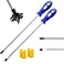 smseace 2Pack 12Inch Slotted Phillips Screwdriver Set Long Flat Blade CrossHead Design Magnetic Extended Screwdriver With Rubber Handle
