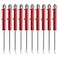 Earthtec 10 TEN for Snap on Pocket Screwdriver Flat Tip Screwdrivers RED Magnetic NEW R86855