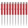 Earthtec 10 TEN for Snap on Pocket Screwdriver Flat Tip Screwdrivers RED Magnetic NEW R86855