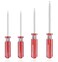 SKZIRI Square Head Screwdriver Set 4 Sizes 4PCS Square Screwdriver Tool Kits Magnetic Tips SQ0 SQ1 SQ2 SQ3