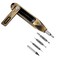 OKNIFE Otacle D1 Cracked Brass Small EDC Multi Bit Pocket Screwdriver 8 in 1 Mini Precision Screwdriver Set S2 Steel Magnetic Bits for Work or Daily Use