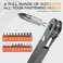 POCIONE Right Angle Screwdriver Set Mini Ratchet Screwdriver with Low Profile Offset Handle Tamper Proof Torx Hex Bits Square Drive Bit EDC Tool Set for Tight Spaces Christmas Gifts for Men Dad Husban