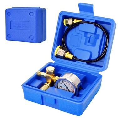 GRYVOZE Hydraulic Breaker Hammer Nitrogen Gas Charging Kit Nitrogen Gas Pressure Test Tools Hydraulic Hammer Breaker