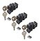 PUROCEAN Push Button Lock with Key Push Open Latch for Marine Boat ToolboxCamper GloveboxRV Glove Box 3 Packs