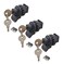 PUROCEAN Push Button Lock with Key Push Open Latch for Marine Boat ToolboxCamper GloveboxRV Glove Box 3 Packs