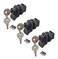 PUROCEAN Push Button Lock with Key Push Open Latch for Marine Boat ToolboxCamper GloveboxRV Glove Box 3 Packs