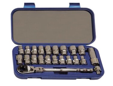 Williams 50671 38Inch Drive Bolt Thru Socket Set 22 Piece