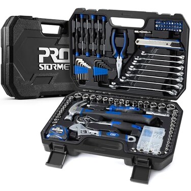 Prostormer 200Piece Hand Tool Set General Home and Auto Repair Tool Kit with Toolbox Storage Case for Mechanical Repair DIY Home Maintenance