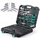Towallmark 213 Piece Mechanic Tool Set and Socket Wrench Set SAE and Metric Household Hand Tool Kit CrV Constructed HomeAuto Repair Tool Sets with Storage Case
