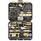 DEKOPRO 228 Piece Socket Wrench Auto Repair Tool Combination Package Mixed Tool Set Hand Tool Kit with Plastic Toolbox Storage Case
