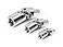 TEKTON Universal Joint Set 3Piece 14 38 12 in SHA99004