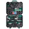 CARTMAN 238Piece Tool Set with Socket Wrench Auto Repair Tools Mixed General Household Hand Tool Kit Green Plastic Toolbox Storage Case Comprehensive DIY Home Car Maintenance