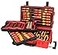 Wiha 32800 Insulated Electrician Tool Set 80Piece VDE Screwdriver Pliers Socket Nut Driver Kit with Rolling Case 1000V Rated 10000V Tested