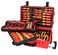 Wiha 32800 Insulated Electrician Tool Set 80Piece VDE Screwdriver Pliers Socket Nut Driver Kit with Rolling Case 1000V Rated 10000V Tested