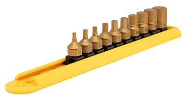 Mayhew Tools 16004 TitaniumCoated LowProfile Dual Drive Set SAE Hex 10Piece
