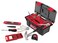 Apollo Tools 53 Piece Household Tool Set Includes Tools and Tool Box with a Selection of Most Needed Tools for Basic DIY Repairs Maintenance and Crafts Red