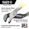 Klein Tools 80014 Electrician Tool Kit with Klein Hand Tools and Eye Protection Comes in 8Pocket Leather Pouch 14Piece