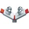 Ridgid 37997 Tools Set of Ball Transfer Heads Silver Small