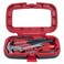 Stalwart 15Piece Tool Set Household Tool Kit with Hammer MultiBit Screwdriver Set Pliers Wrench Tools and Equipment for DIY Projects by Red