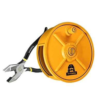 KwikSafety Charlotte NC TIKO Aluminum Tie Wire Reel LINEMAN COMBO wLineman Pliers Lightweight Rebar Tie reel for Baling Wire Construction Worker Tools