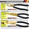 WEDO 3Piece Brass Pliers Set NonSlip Handle 8 Snipe Nose 8 Slip Joint 7 Diagonal Cutting