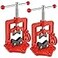 MUKCHAP 2 Pack Forged Pipe Vise 0424 Inches1060mm Pipe Vice Bench Vise Heavy Duty Cast Iron Pipe Vise for Plumbers Mechanic Red