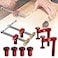 BGASNW Bench Dogs Clamp Set Woodworking Clamps with 4 Bench Dogs for 34 Inch 19mm Workbench Dog Hole Adjustable Dog Hole Clamp with 2 Ratchet Wrenches Workbench Accessories for Woodworking Clamp