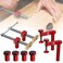 BGASNW Bench Dogs Clamp Set Woodworking Clamps with 4 Bench Dogs for 34 Inch 19mm Workbench Dog Hole Adjustable Dog Hole Clamp with 2 Ratchet Wrenches Workbench Accessories for Woodworking Clamp