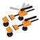 POWERTEC Bench Dog Clamps for 34 Dog Holes Quick Release and Heavy Duty Workbench Clamps with 176lbs Clamping Force Woodworking Tools 2PCs 72105