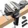 STEINBR&Atilde;&oelig;CKE Table Vise or Bench Vise 32 Inch 360 Swivel ClampOn Vise Portable Home Vice with Large Anvil for Woodworking Cutting Conduit Drilling Metalworking